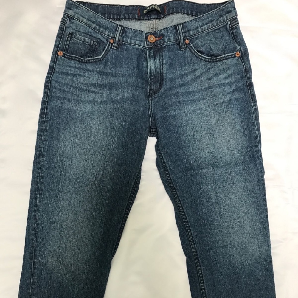 NORDSTROM BOOTHEEL BOYFRIEND CROP DENIM JEAN